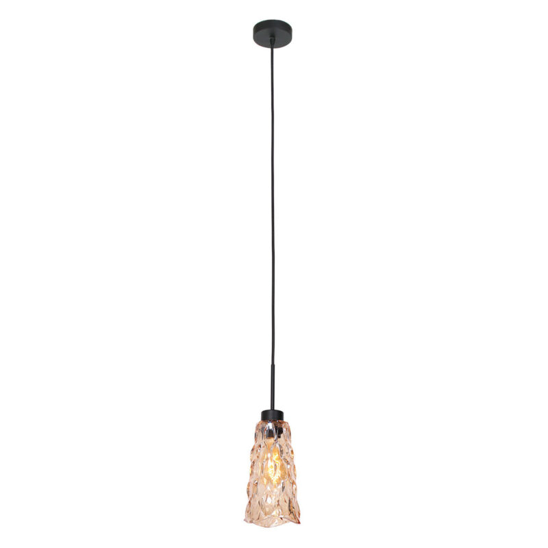 Hanglamp Vidrio 3831ZW amber geel glas - Afbeelding 2