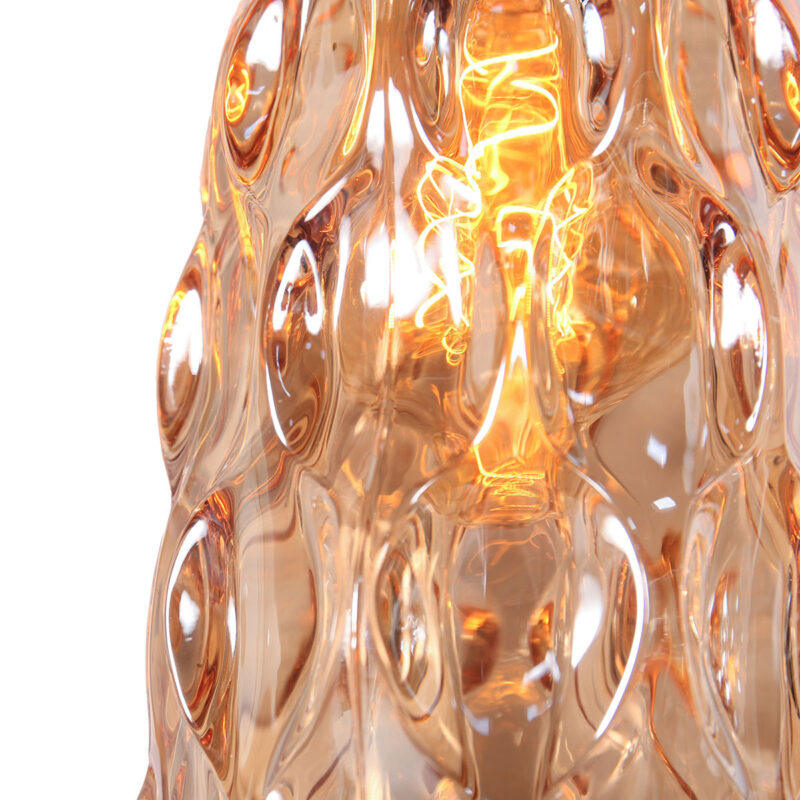 Hanglamp Vidrio 3831ZW amber geel glas - Afbeelding 10