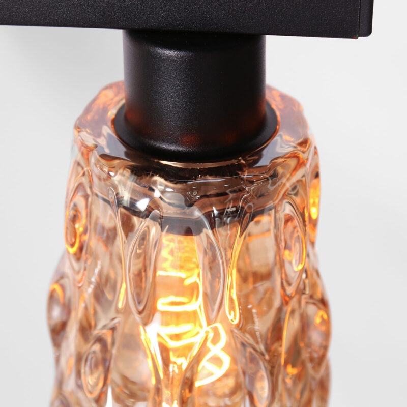 Hanglamp Vidrio 3832ZW amber geel glas - Afbeelding 3