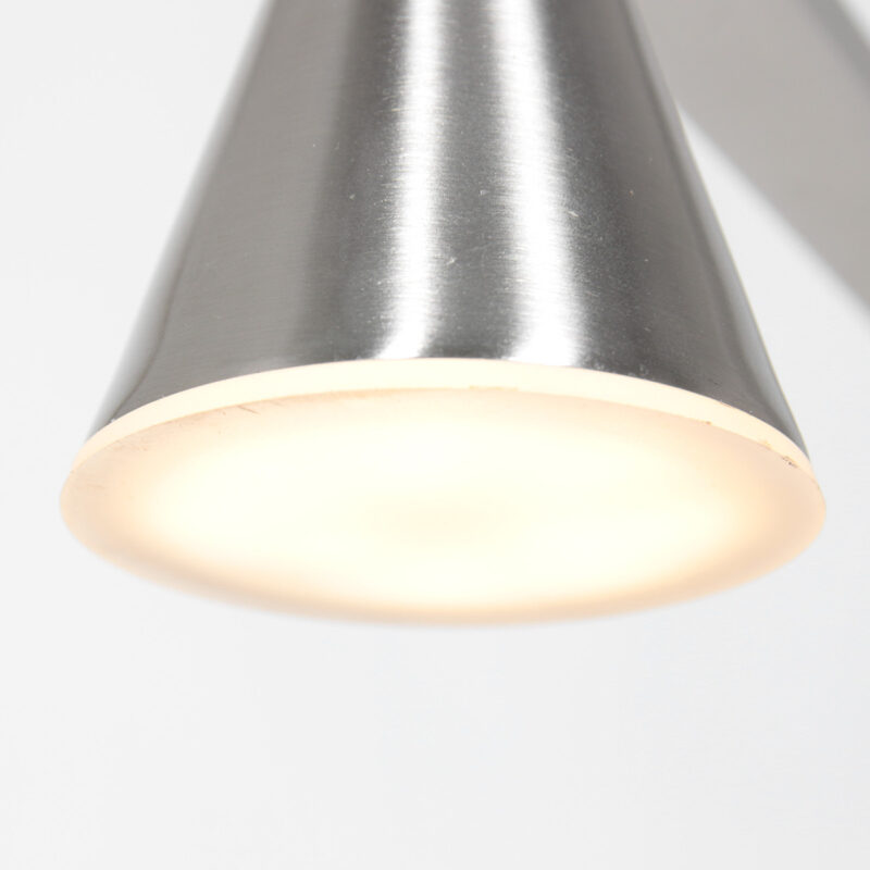 Hanglamp Vortex 3066ST Staal 5 lichts lichtkleur instelbaar - Afbeelding 10