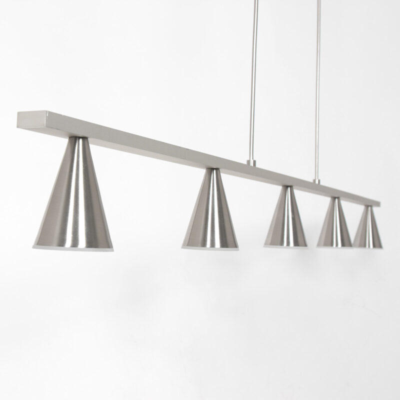 Hanglamp Vortex 3066ST Staal 5 lichts lichtkleur instelbaar - Afbeelding 14