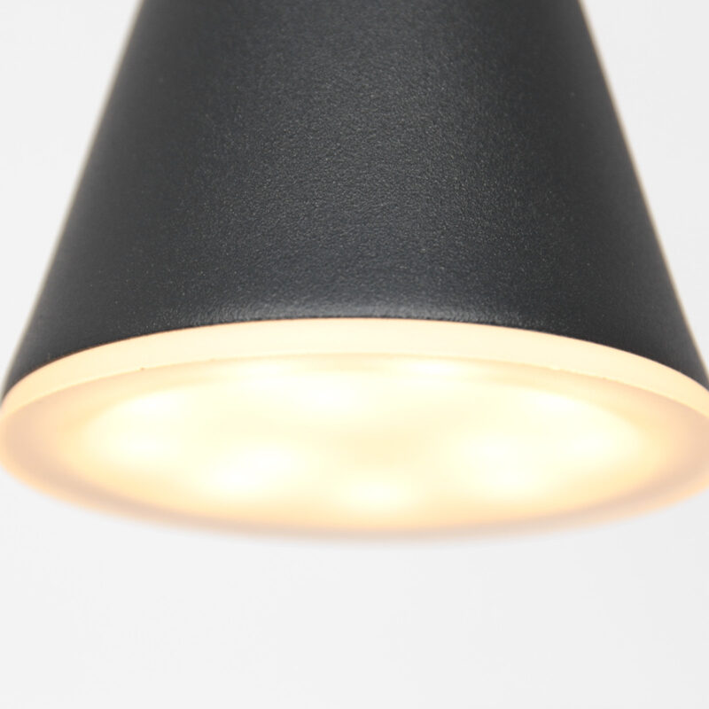 Hanglamp Vortex 3066ZW Zwart 5 lichts lichtkleur instelbaar - Afbeelding 15