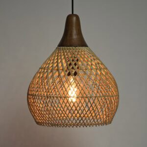 hanglamp riet sophia 30cm rotan hanglamp 510070 wf light