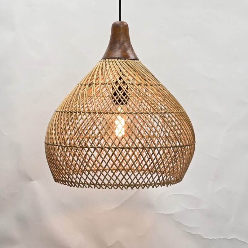 hanglamp riet sophia 40cm rotan hanglamp 510071 wf light