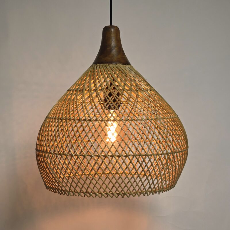 hanglamp riet sophia 40cm rotan hanglamp 510071 wf light