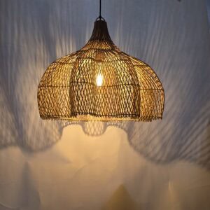 hanglamp riet tulip 60cm rotan 510064 hanglamp naturel wf light