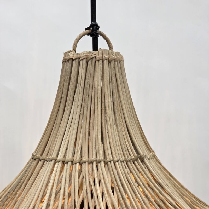 hanglamp riet tulip 60cm rotan 510064 hanglamp naturel wf light