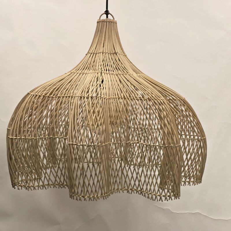 hanglamp riet tulip 60cm rotan 510064 hanglamp naturel wf light