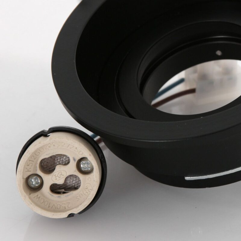 Inbouwspot Pelite 3371ZW Zwart verdiept Ø10 cm - Afbeelding 3
