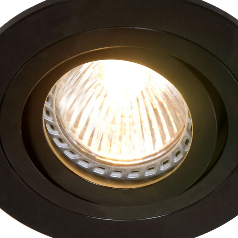 Inbouwspot Pelite spot 7304ZW Zwart Ø10 cm - Afbeelding 4