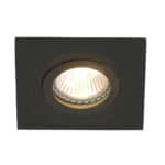 Inbouwspot Pelite spot 7305ZW Zwart 10 x 10 cm