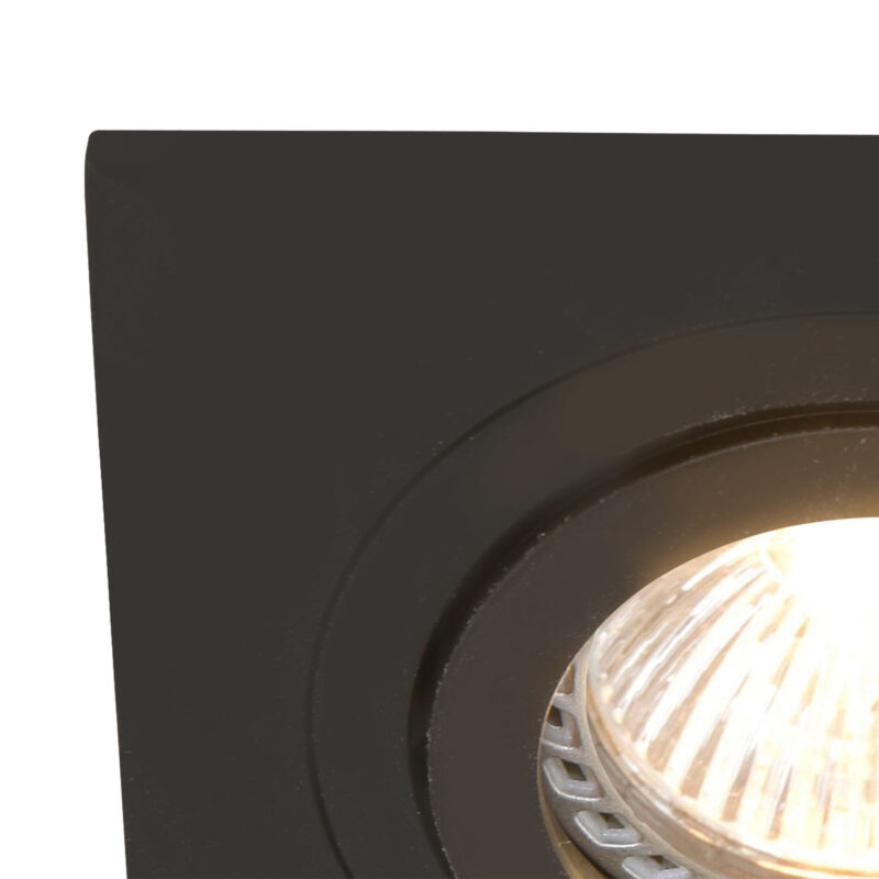 Inbouwspot Pelite spot 7305ZW Zwart 10 x 10 cm - Afbeelding 3