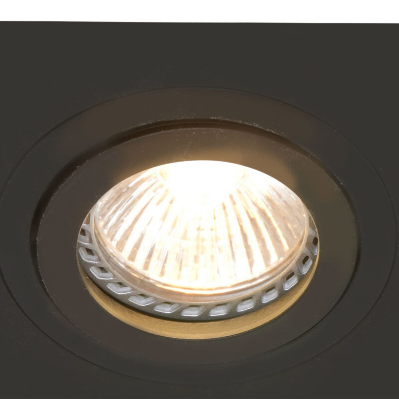 Inbouwspot Pelite spot 7305ZW Zwart 10 x 10 cm - Afbeelding 4