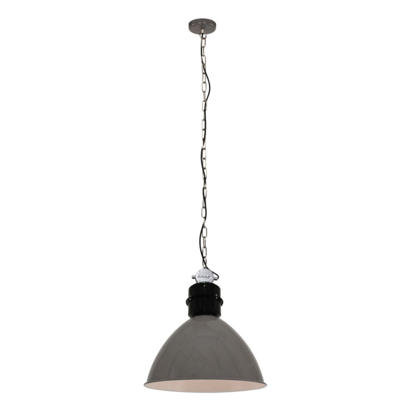 Industriële Grijze Hanglamp Frisk 7696GR – Robuust en Stijlvol - Afbeelding 2