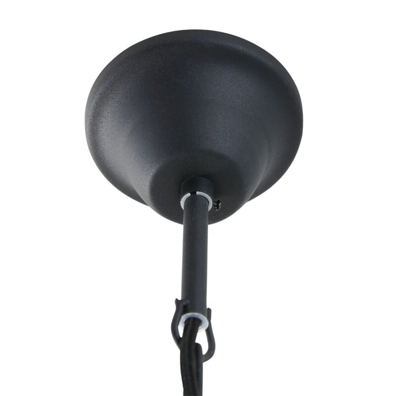 Industriële zwarte hanglamp 7780ZW Espen rond 42cm - Afbeelding 6
