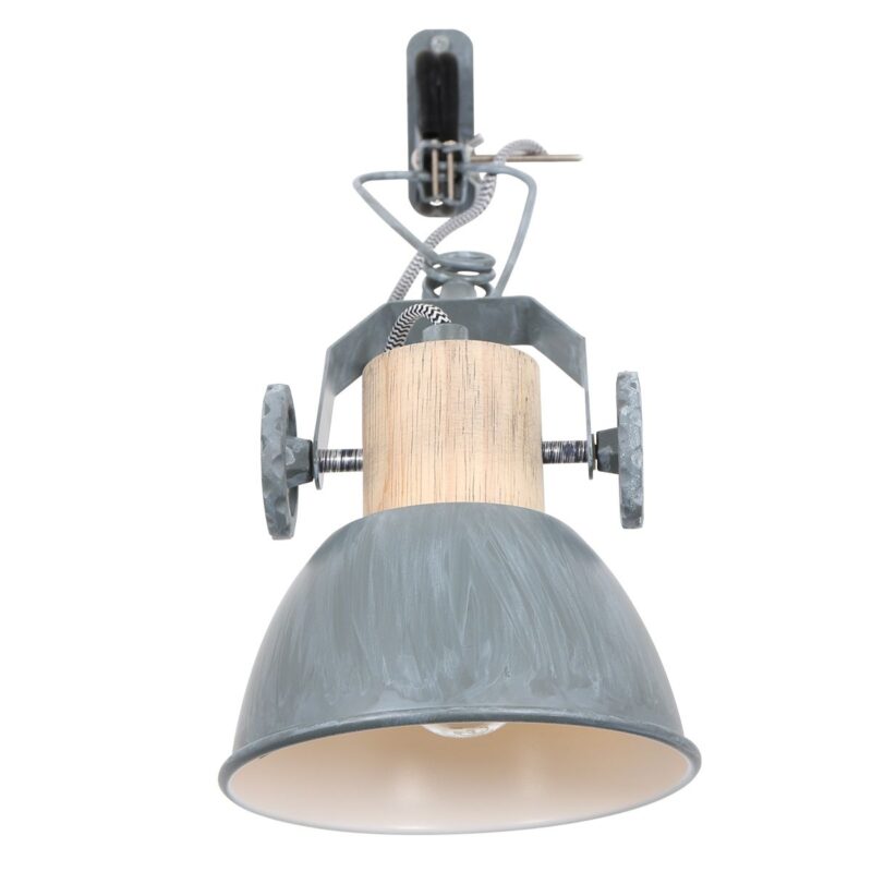 Klemspot en wandlamp Gearwood 2752GR Grijs E27 fitting - Afbeelding 14
