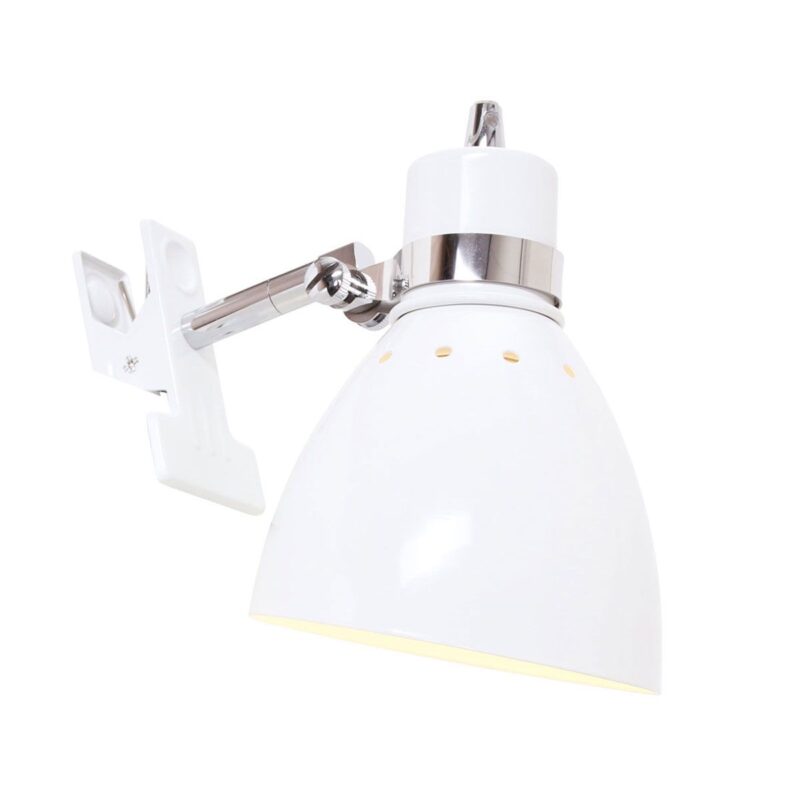 Knijpspot Spring 6827W Wit met snoer schakelaar en E27 fitting - Afbeelding 10