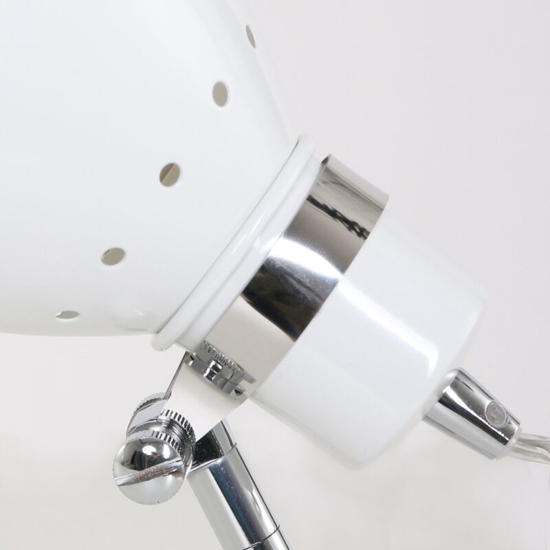 Knijpspot Spring 6827W Wit met snoer schakelaar en E27 fitting - Afbeelding 4