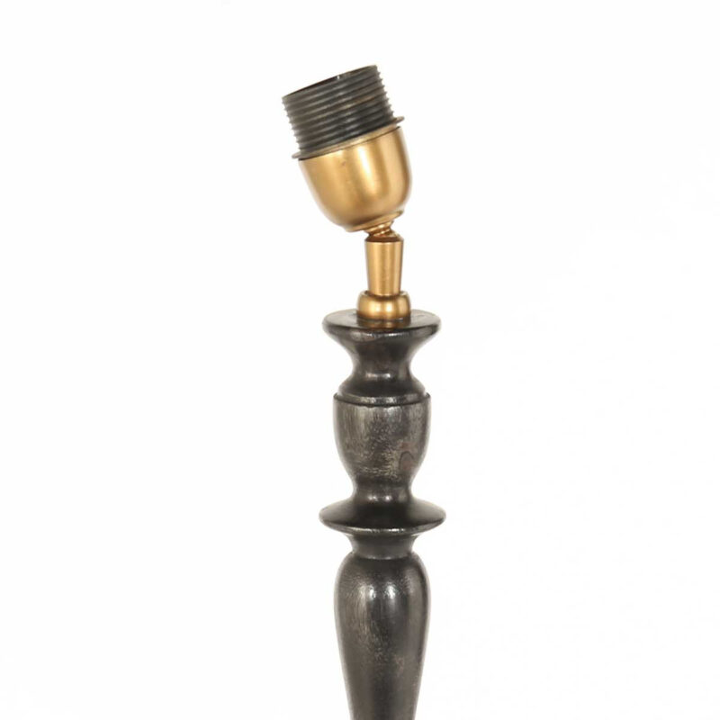 Lampenvoet Bois 3678ZW met schakelaar in snoer en E27 fitting - Afbeelding 8