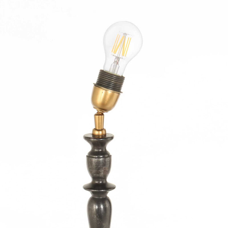 Lampenvoet Bois 3678ZW met schakelaar in snoer en E27 fitting - Afbeelding 9