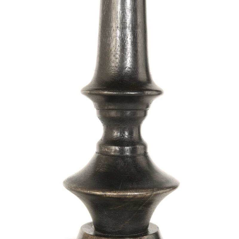 Lampenvoet Bois 3678ZW met schakelaar in snoer en E27 fitting - Afbeelding 4