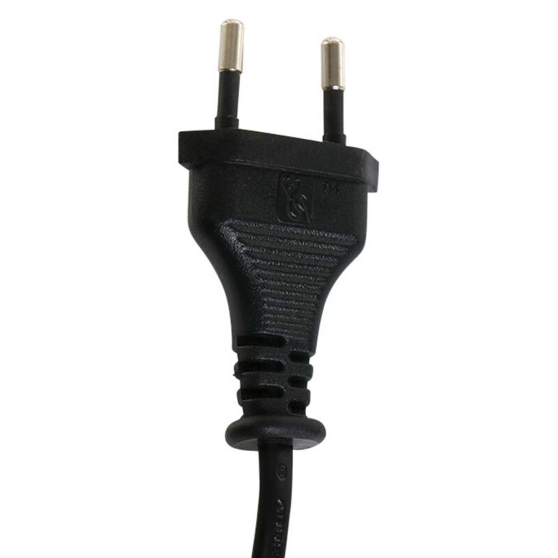 Lampvoet Bois 3756ZW zwartbruin met bamboe kap blank/zwart - Afbeelding 16