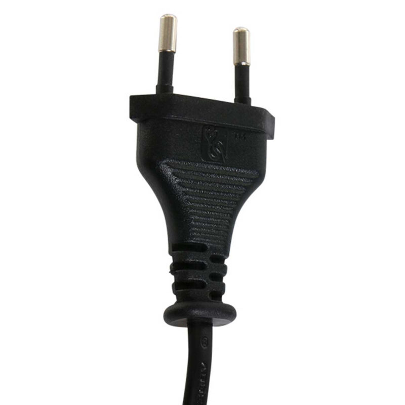 Lampvoet Bois 3763ZW zwart bruin met blauwe velours kap - Afbeelding 16
