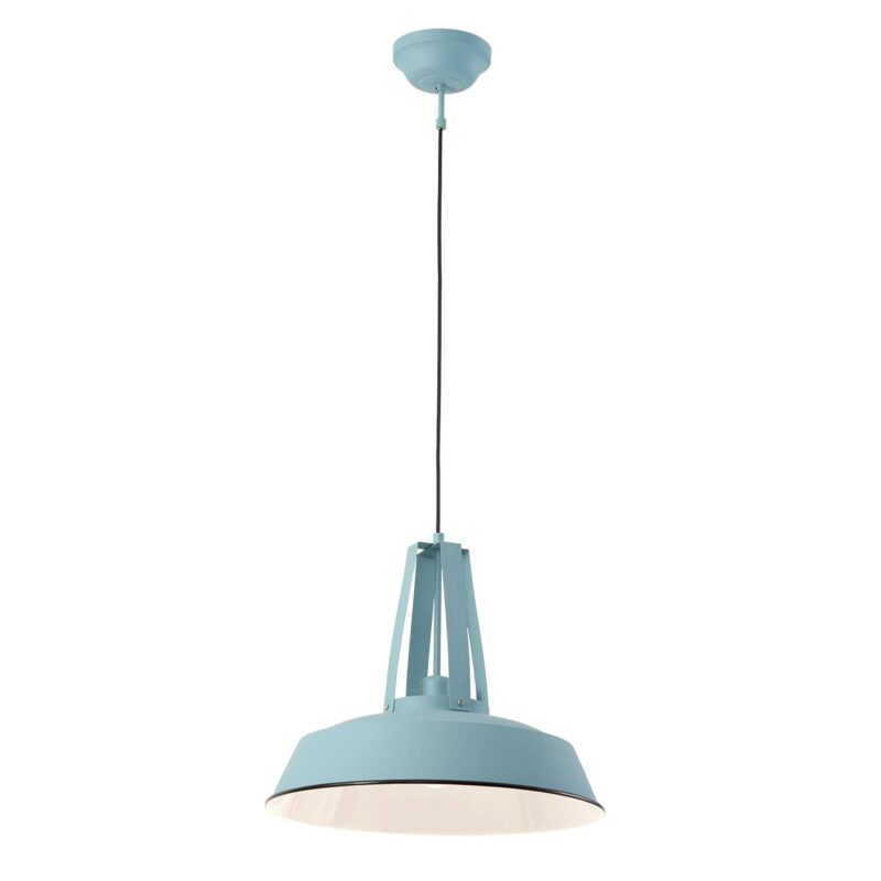 Lichtblauwe hanglamp Eden 7704BL E27 fitting - Afbeelding 10