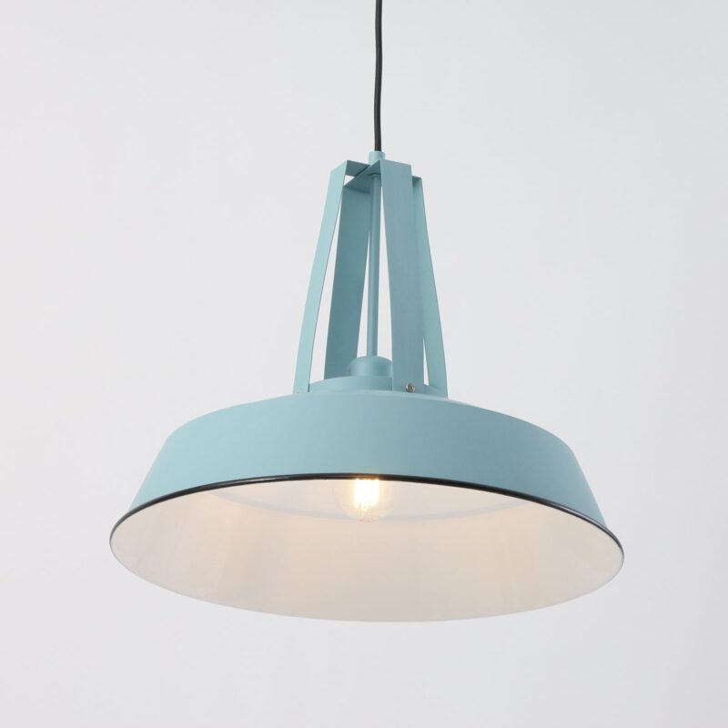 Lichtblauwe hanglamp Eden 7704BL E27 fitting - Afbeelding 11