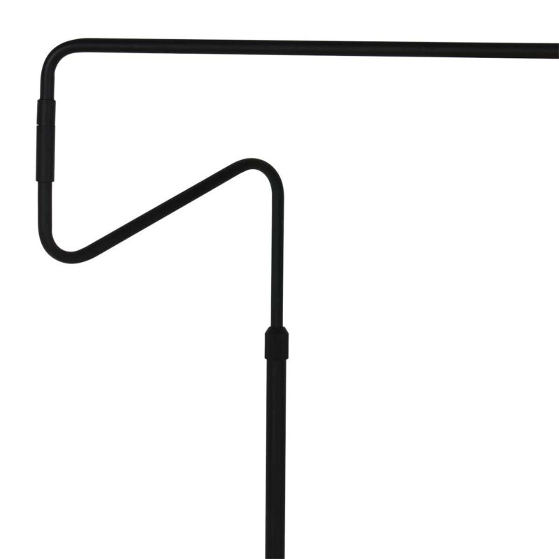 Linstrom 3732ZW – Stijlvolle Kleine Booglamp met Luxe Velours Kap - Afbeelding 3