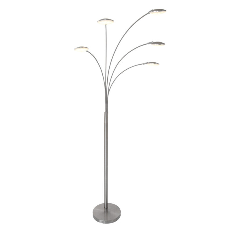 Moderne 5-lichts vloerlamp 1327ST – Stijlvolle LED booglamp met dimfunctie - Afbeelding 2