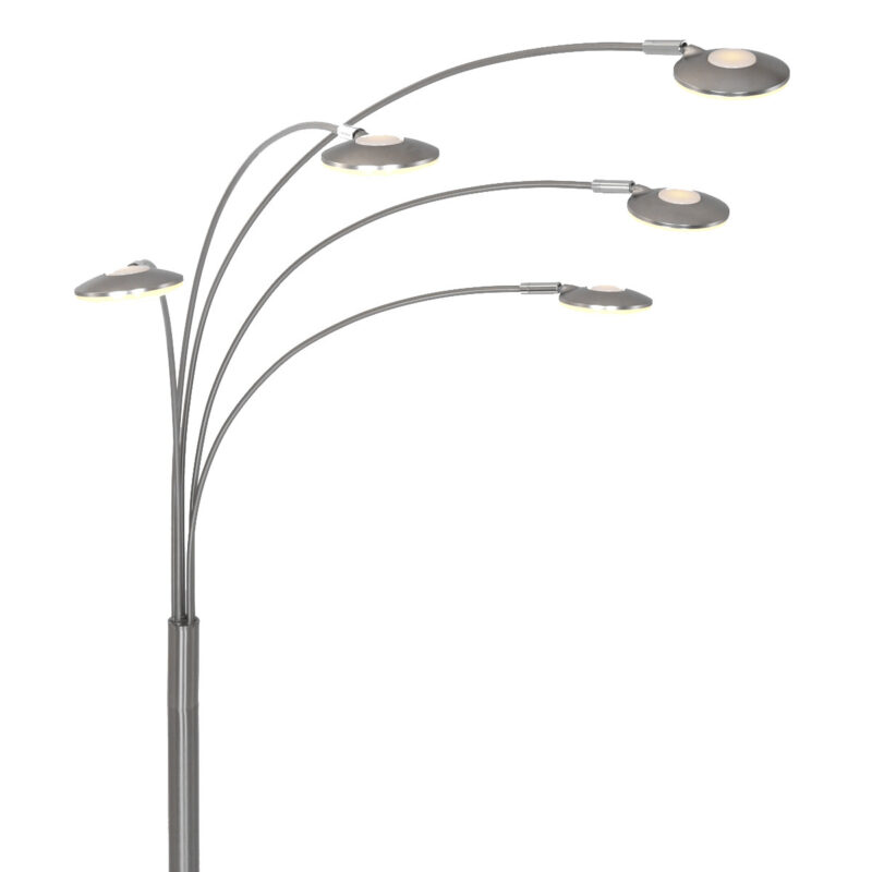 Moderne 5-lichts vloerlamp 1327ST – Stijlvolle LED booglamp met dimfunctie - Afbeelding 5