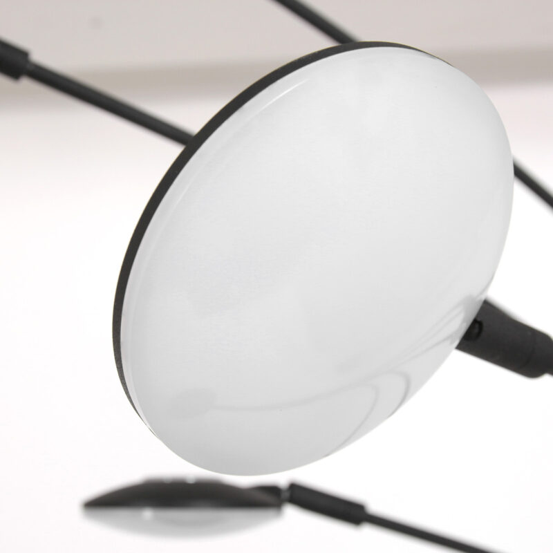 Moderne 5-lichts vloerlamp 1327ZW – Stijlvolle zwarte booglamp met LED en dimfunctie - Afbeelding 13