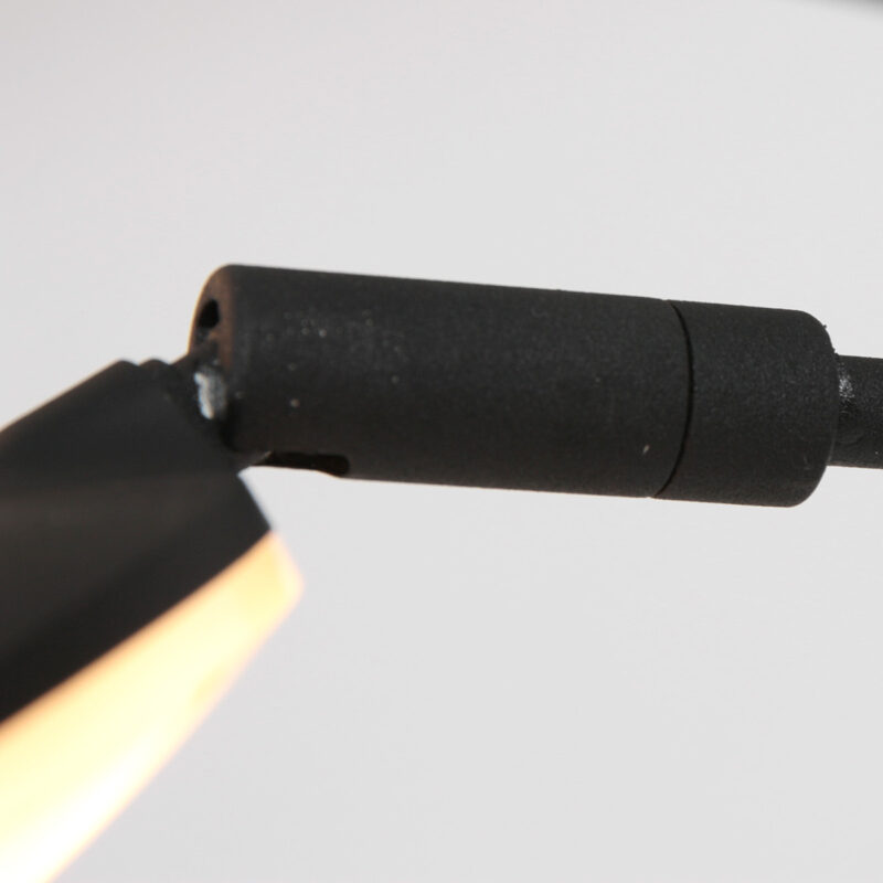 Moderne 5-lichts vloerlamp 1327ZW – Stijlvolle zwarte booglamp met LED en dimfunctie - Afbeelding 14