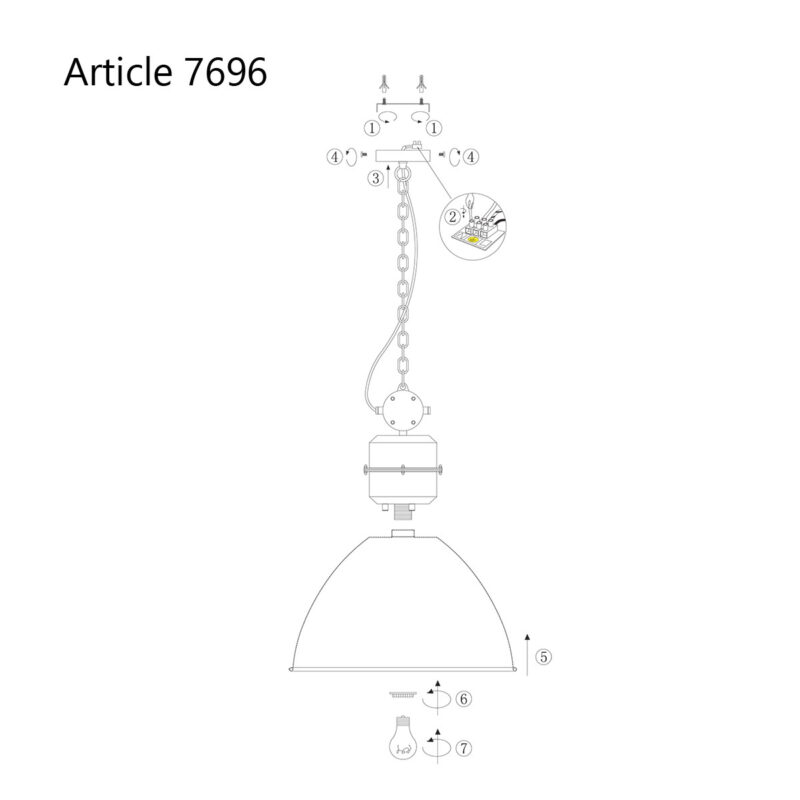 Olijfgroene Hanglamp Frisk 7696G – Stoer en Landelijk Design - Afbeelding 9