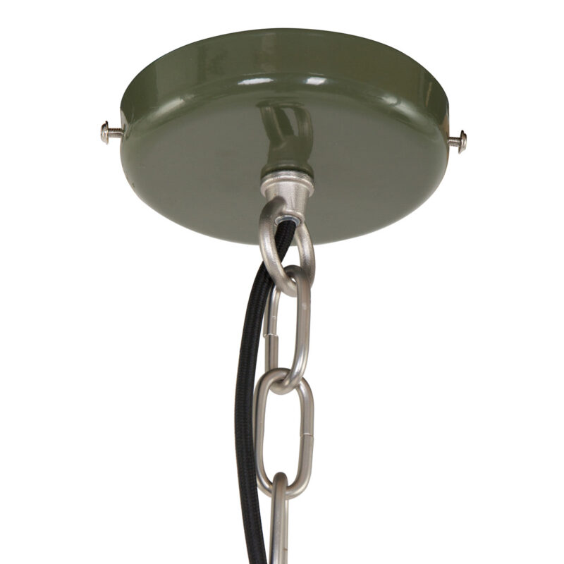 Olijfgroene Hanglamp Frisk 7696G – Stoer en Landelijk Design - Afbeelding 5