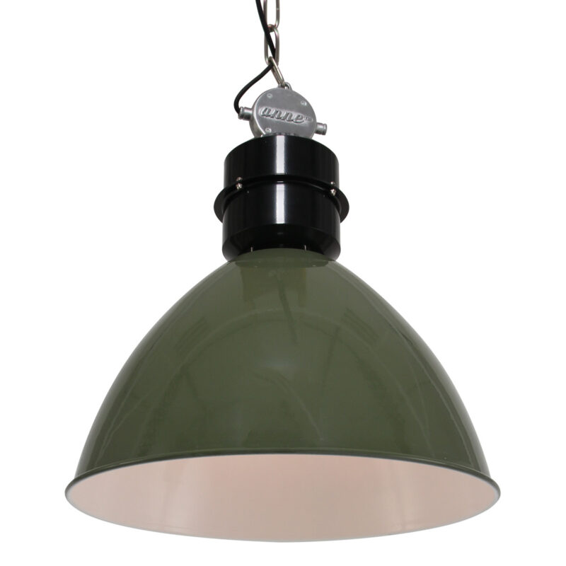Olijfgroene Hanglamp Frisk 7696G – Stoer en Landelijk Design