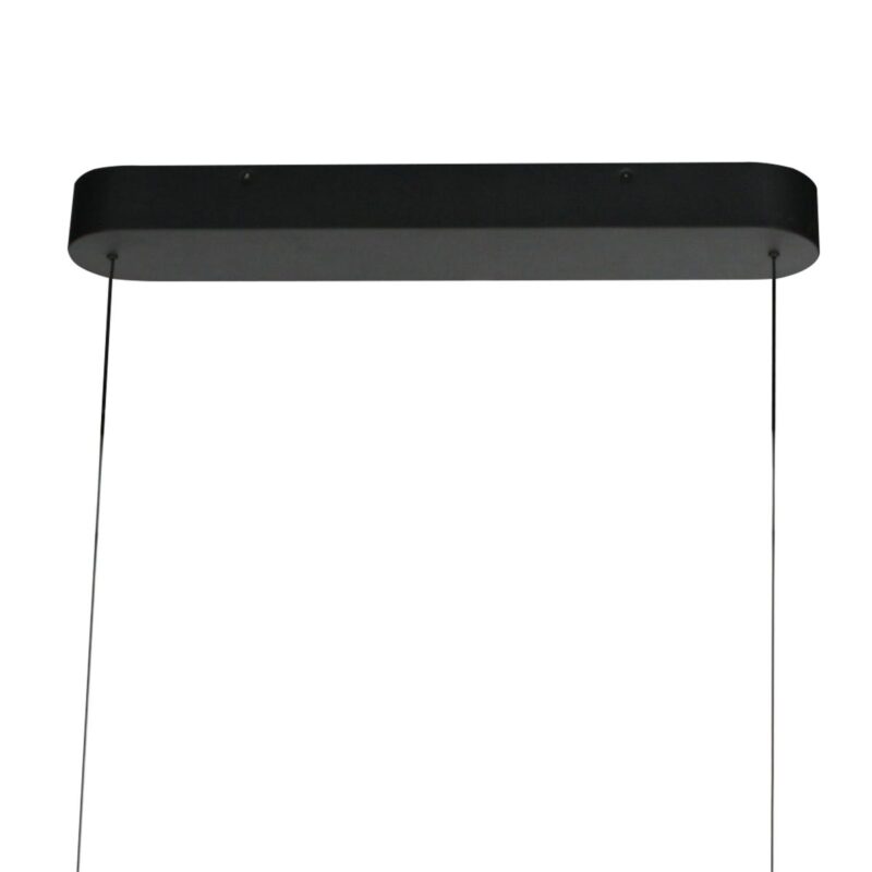 Ovale zwarte hanglamp Mykty 4205ZW – 120 cm breed, in hoogte verstelbaar met Cable Lift - Afbeelding 6