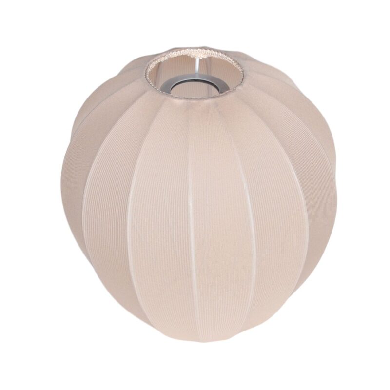 Plafondlamp Bloeba 4370ZW met beige linnen druppelkap Ø25 cm - Afbeelding 5