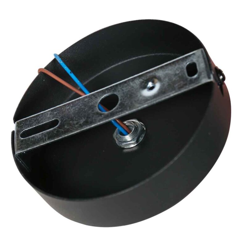 Plafondlamp Bloeba 4372ZW met rookglas druppelkap Ø15 cm - Afbeelding 10