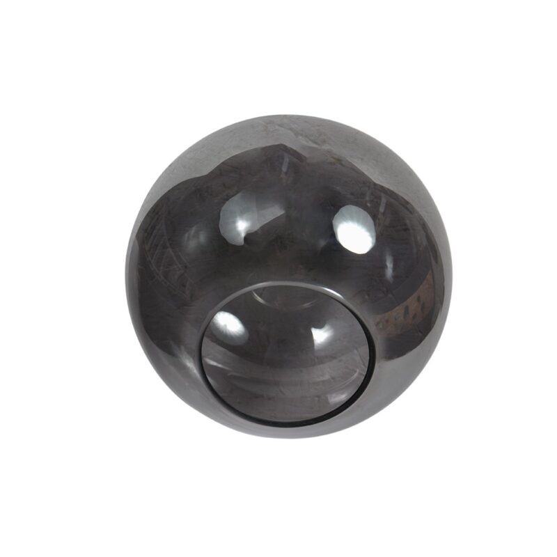 Plafondlamp Bloeba 4374ZW met rookglas kap Ø20 cm - Afbeelding 5
