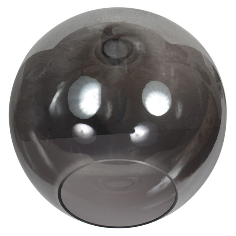 Plafondlamp Bloeba 4376ZW met rookglas kap Ø30 cm - Afbeelding 5