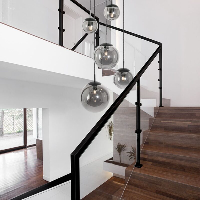 Plafondlamp Bollique New 2730ZW Zwart 5 lichts - Afbeelding 4