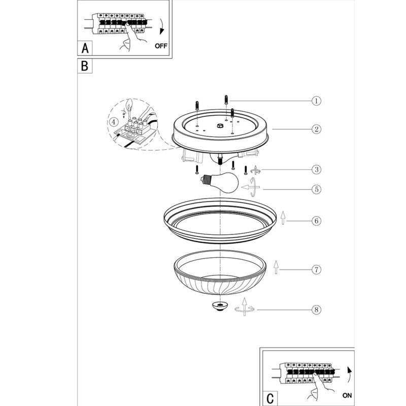 Plafondlamp Ceiling & Wall 2779BR Brons Ø30,5 cm 2 x E27 fittingen - Afbeelding 9