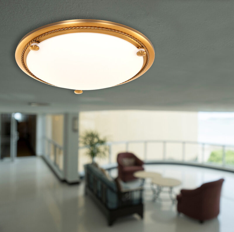 Plafondlamp Ceiling & Wall 2785BR Brons Ø29 cm 2 x E27 fittingen - Afbeelding 3
