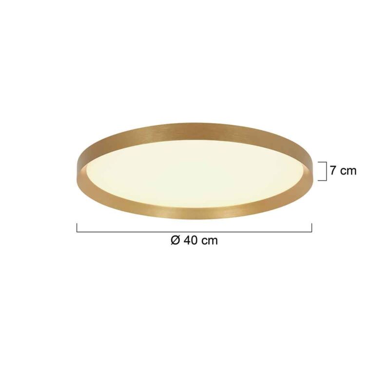 Ceiling lamp Flady 3685GO gold Ø40 - top and bottom light - Image 6