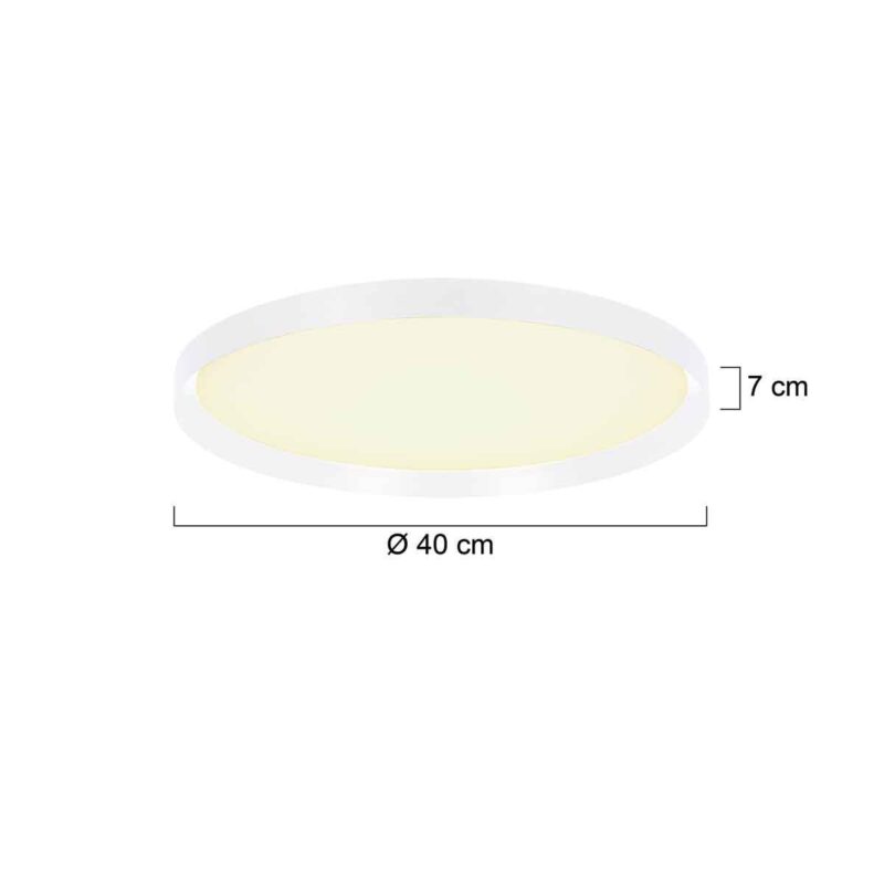 Plafondlamp Flady 3685W wit Ø40 3500 Lumen - Afbeelding 3