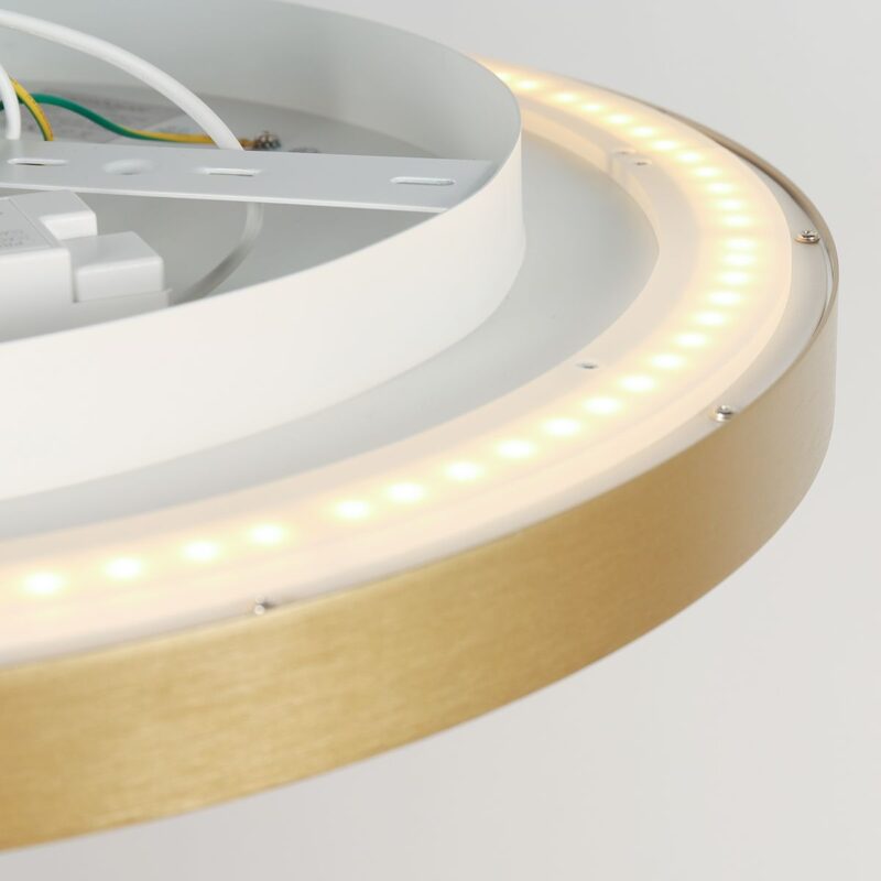 Plafondlamp Flady 3686GO goud Ø50 4600 Lumen - boven en onderlicht - Afbeelding 3