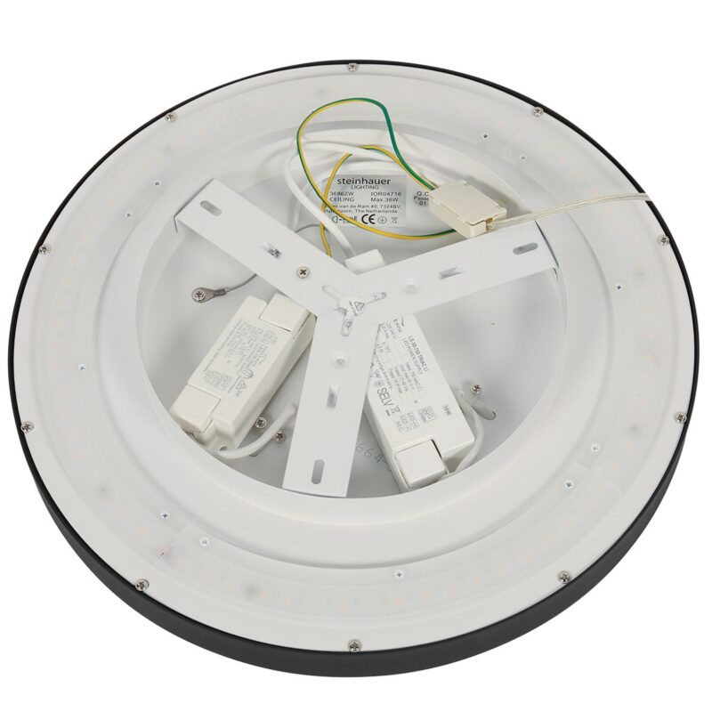 Plafondlamp Flady 3686ZW zwart Ø50 4600 Lumen - Afbeelding 18