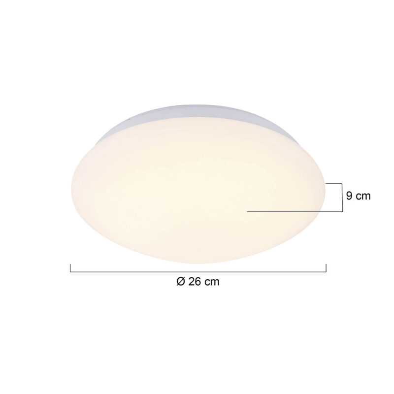 Plafondlamp Galaxy 7827W Wit 2700 Kelvin ook voor badkamer - Afbeelding 5
